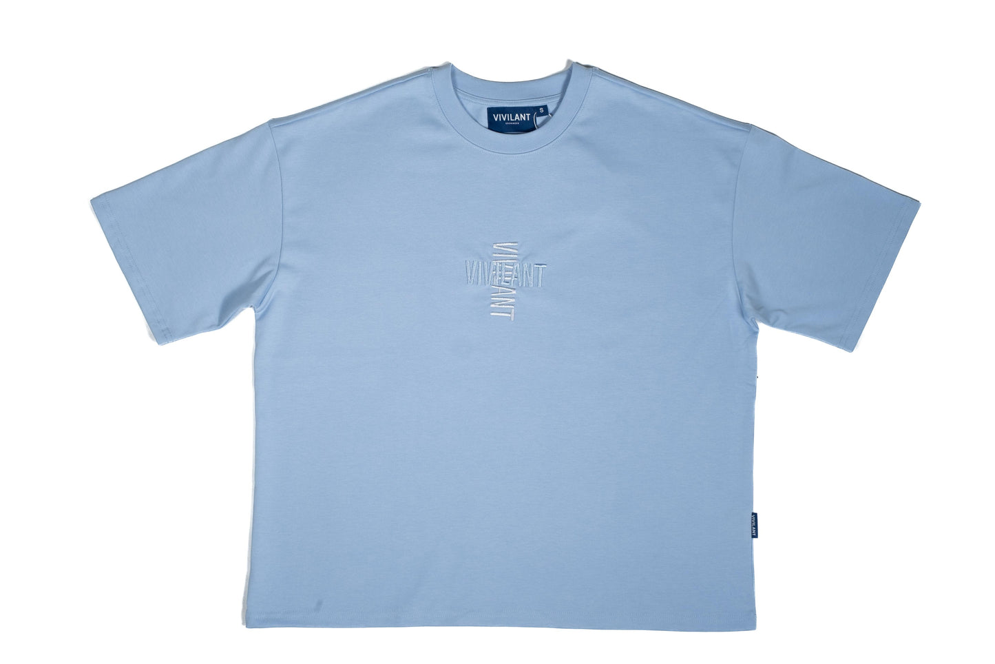 Boxy fit t-shirt blue