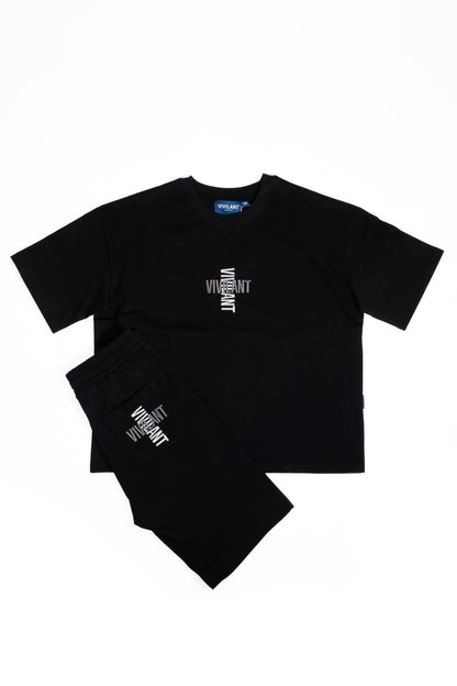 Boxy fit t-shirt black