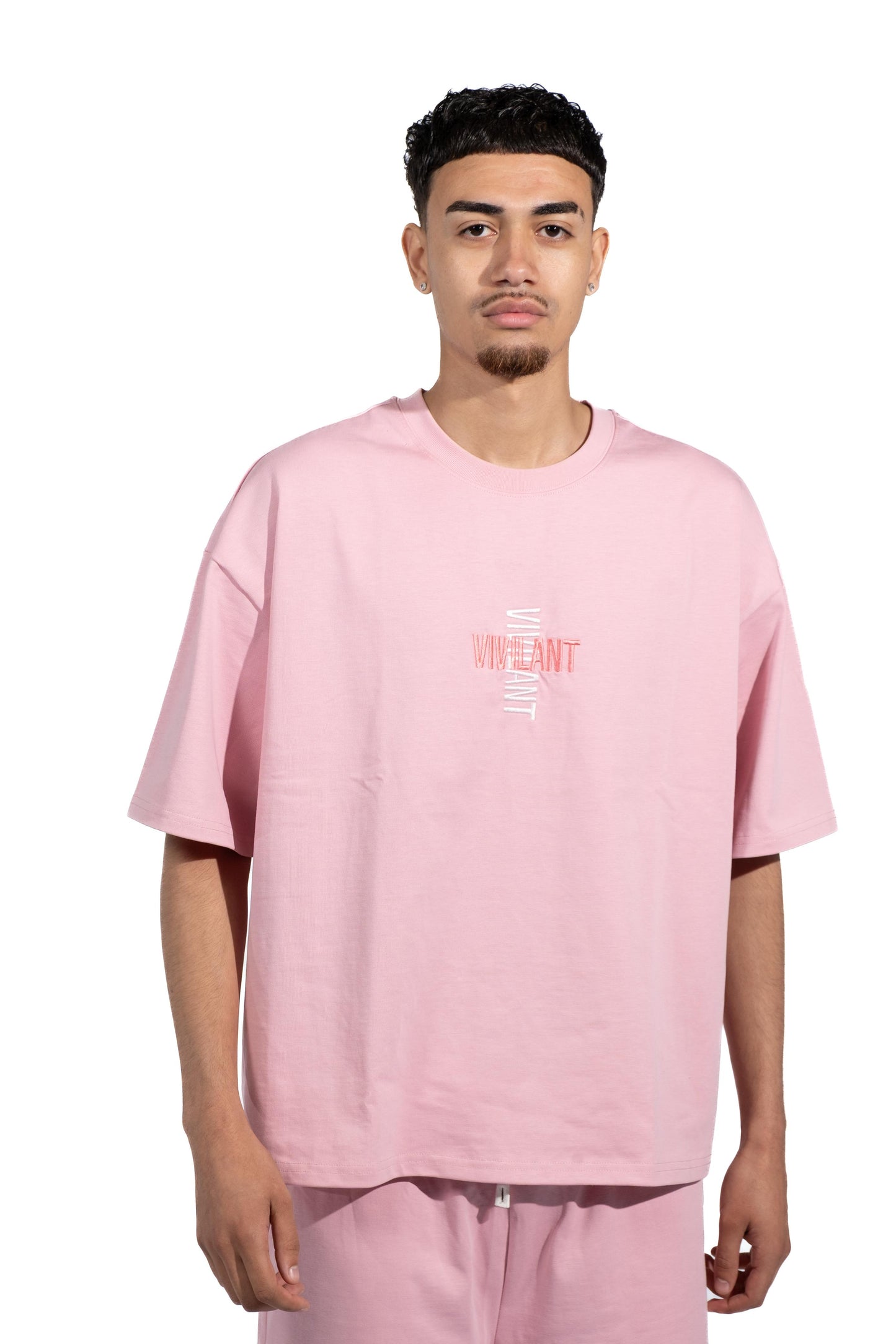 boxy fit t-shirt pink