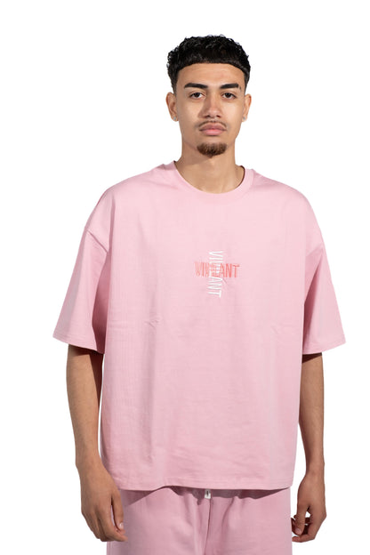 boxy fit t-shirt pink